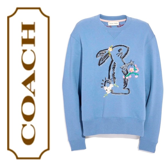 Coach x Selena Gomez bunny sweatshirt S $500 - Picture 1 of 10